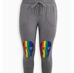 Torrid Rainbow Skull Jogger